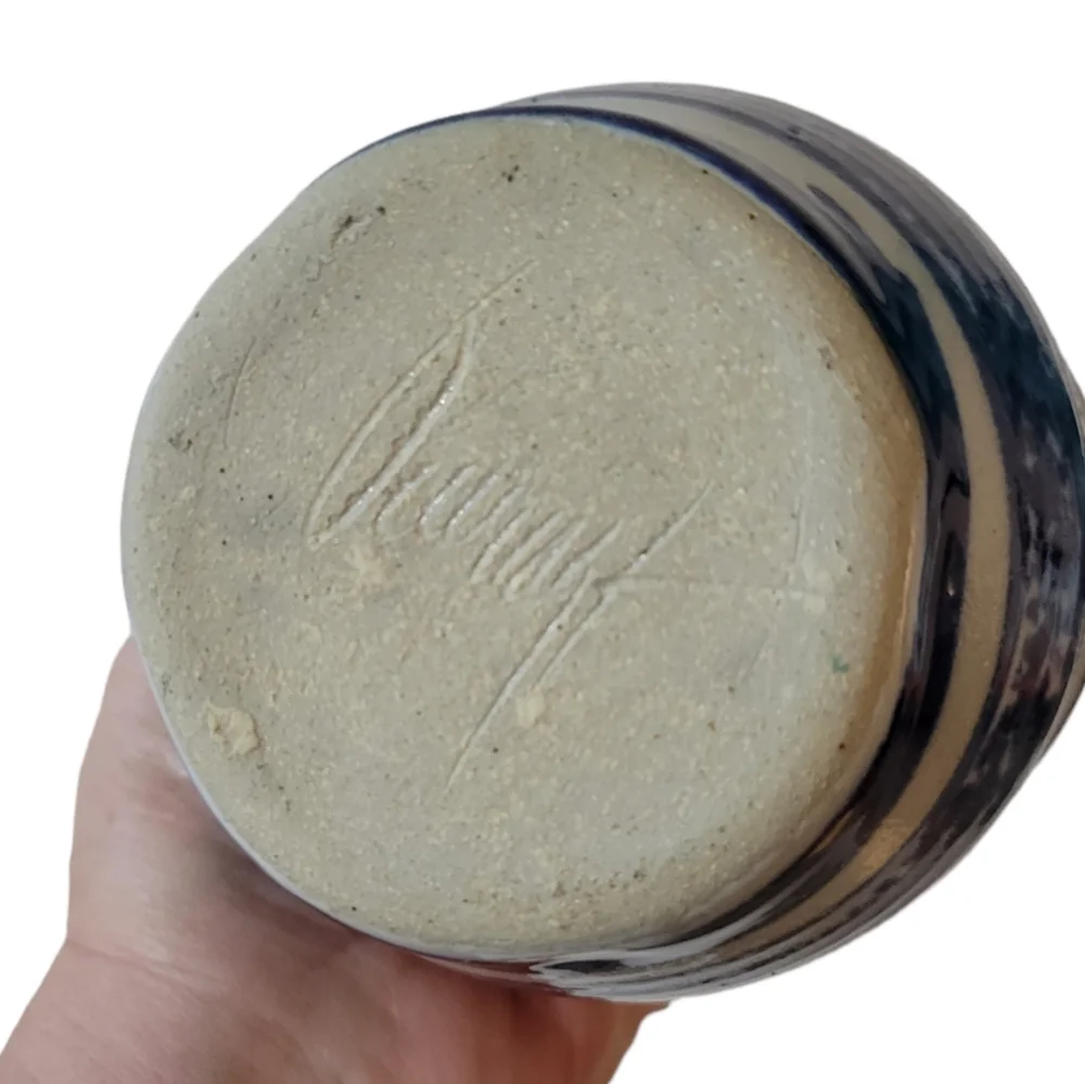 Hand Crafted blue cream